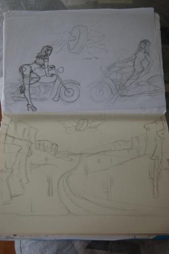 Mural sketches