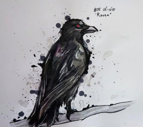 Inktober 2021 - Raven